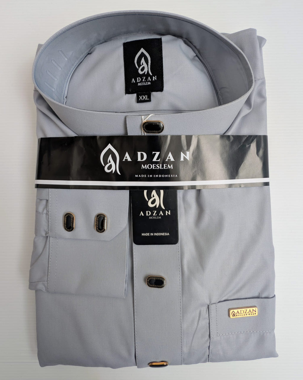 Adzan Men Thobe grey