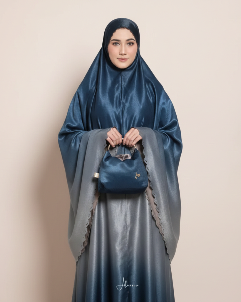 Al Mecca Abaya Set Navy