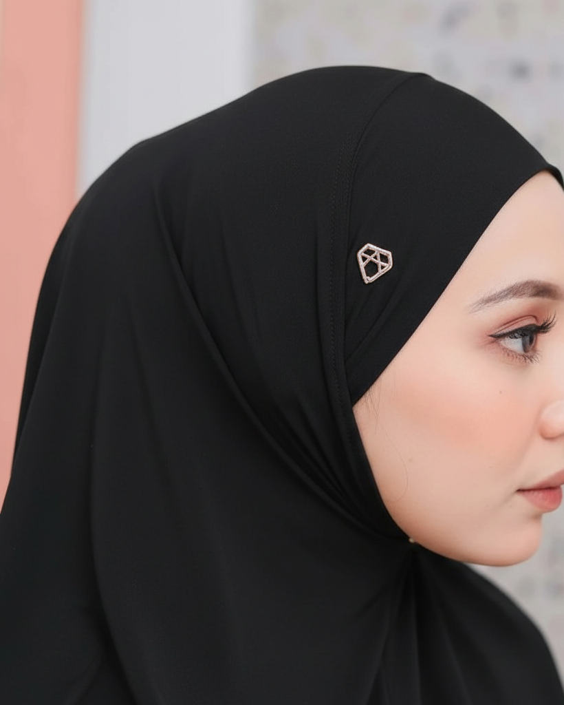 Amily Instant Slip-On Hijab detailed