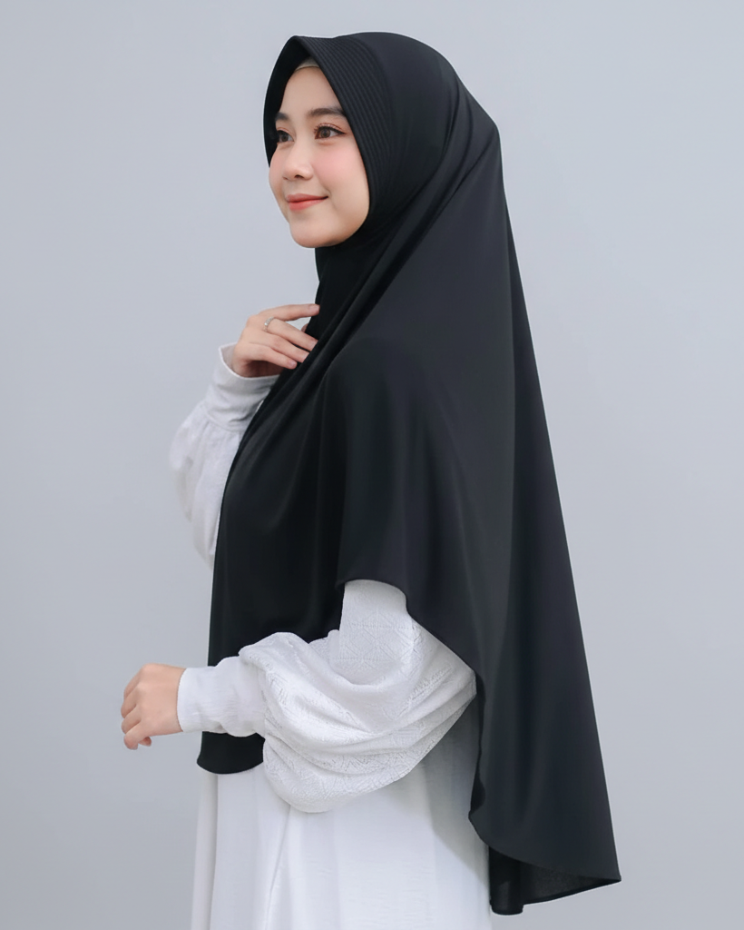 Bella Alisha Instant Hijab Black