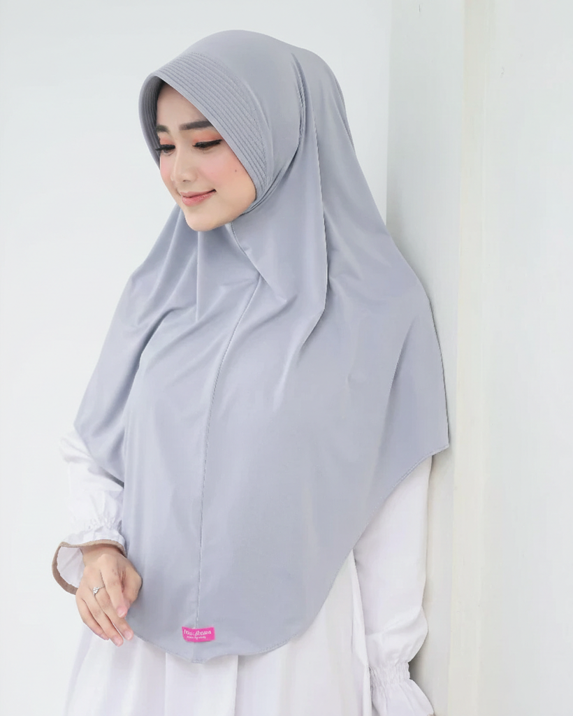 Bella Alisha Instant Hijab Grey