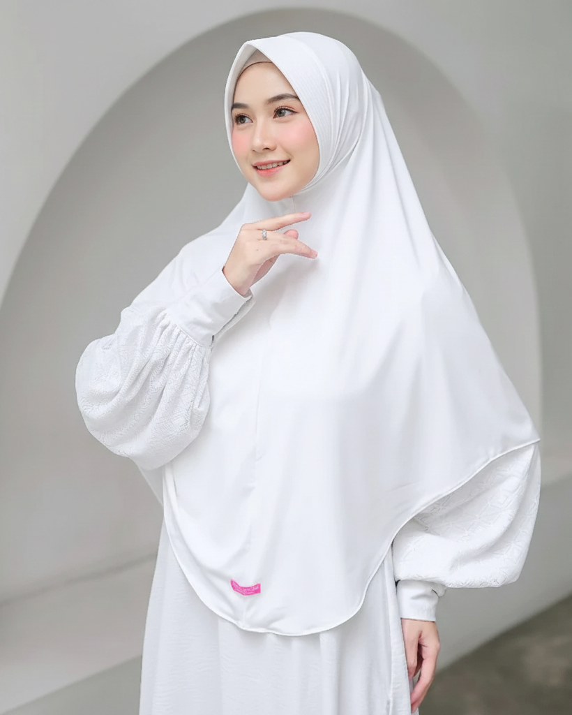 Bella Alisha Instant Hijab White
