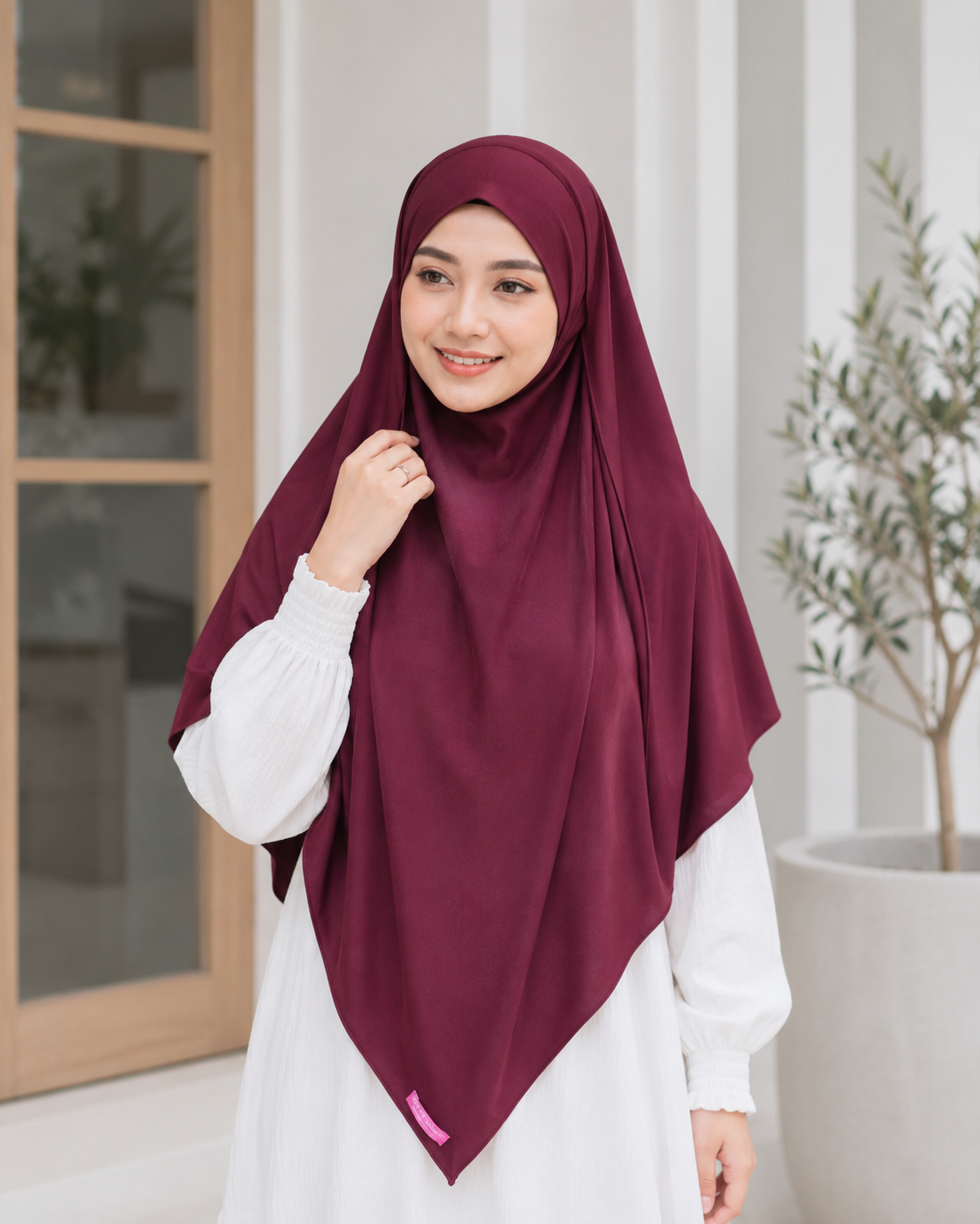Bella Alisha Kagumi French Khimar with Niqab | Instant Slip-On Hijab