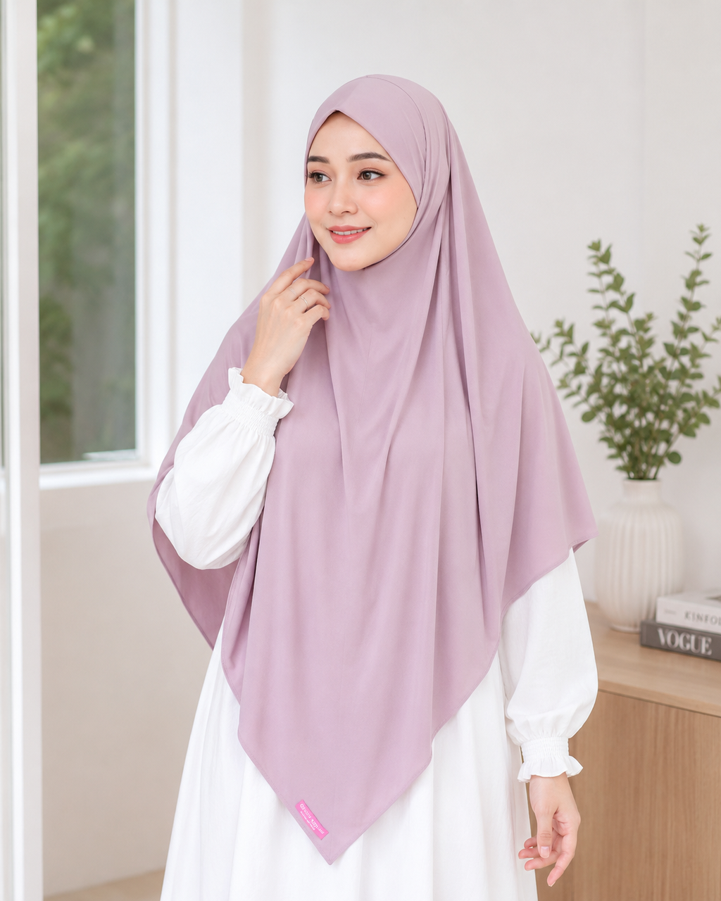 Bella Alisha Kagumi French Khimar with Niqab | Instant Slip-On Hijab