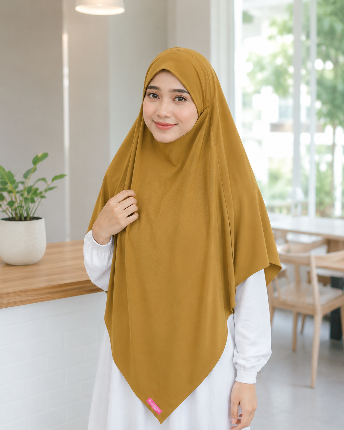 Bella Alisha Kagumi French Khimar with Niqab | Instant Slip-On Hijab
