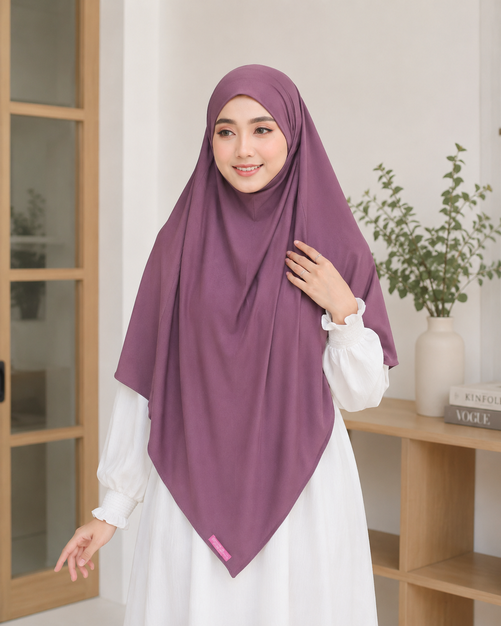 Bella Alisha Kagumi French Khimar with Niqab | Instant Slip-On Hijab