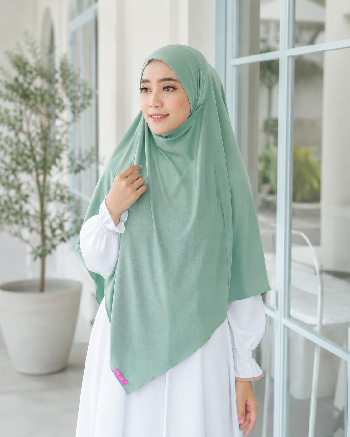 Bella Alisha Kagumi French Khimar with Niqab | Instant Slip-On Hijab