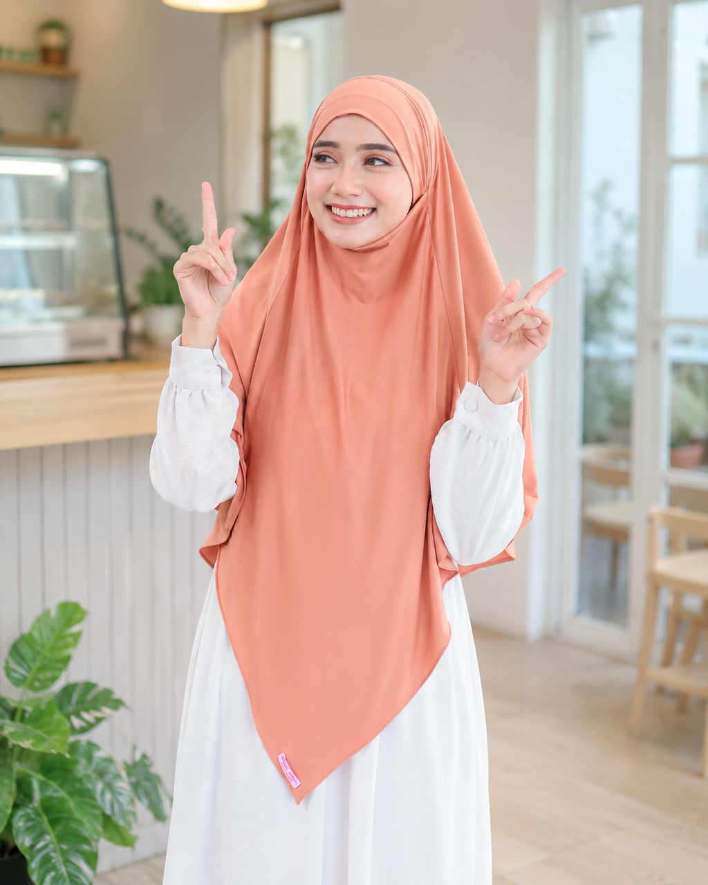 Bella Alisha Kagumi French Khimar with Niqab | Instant Slip-On Hijab