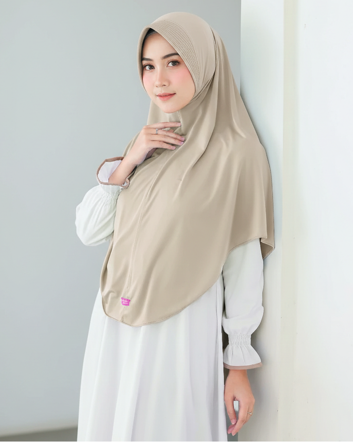 Bella Alisha Instant Hijab Khaki