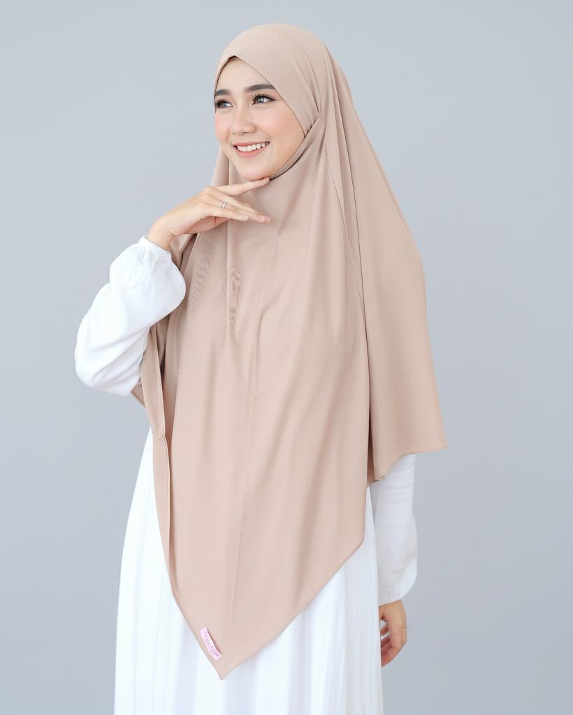 Bella Alisha Instant Hijab light brown