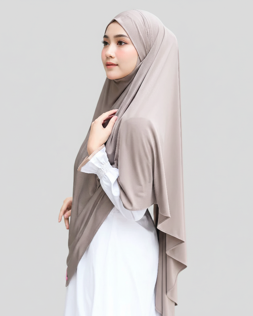 Bella Alisha Instant Hijab Khimar earth