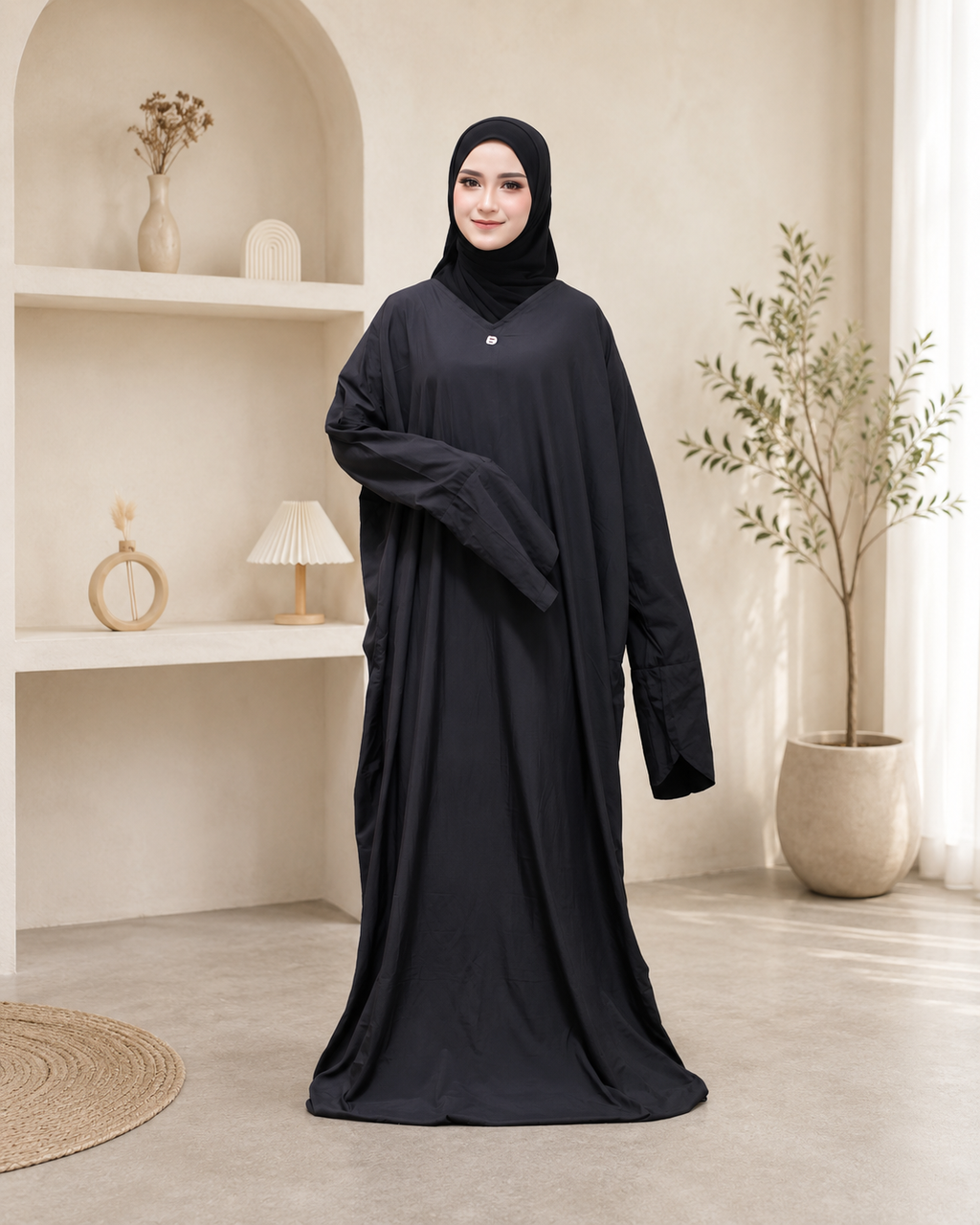 Compact Travel Abaya Prayer Set