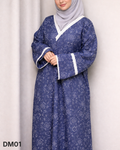 Daneera Motif Travel Prayer Abaya Set with Mini Pouch