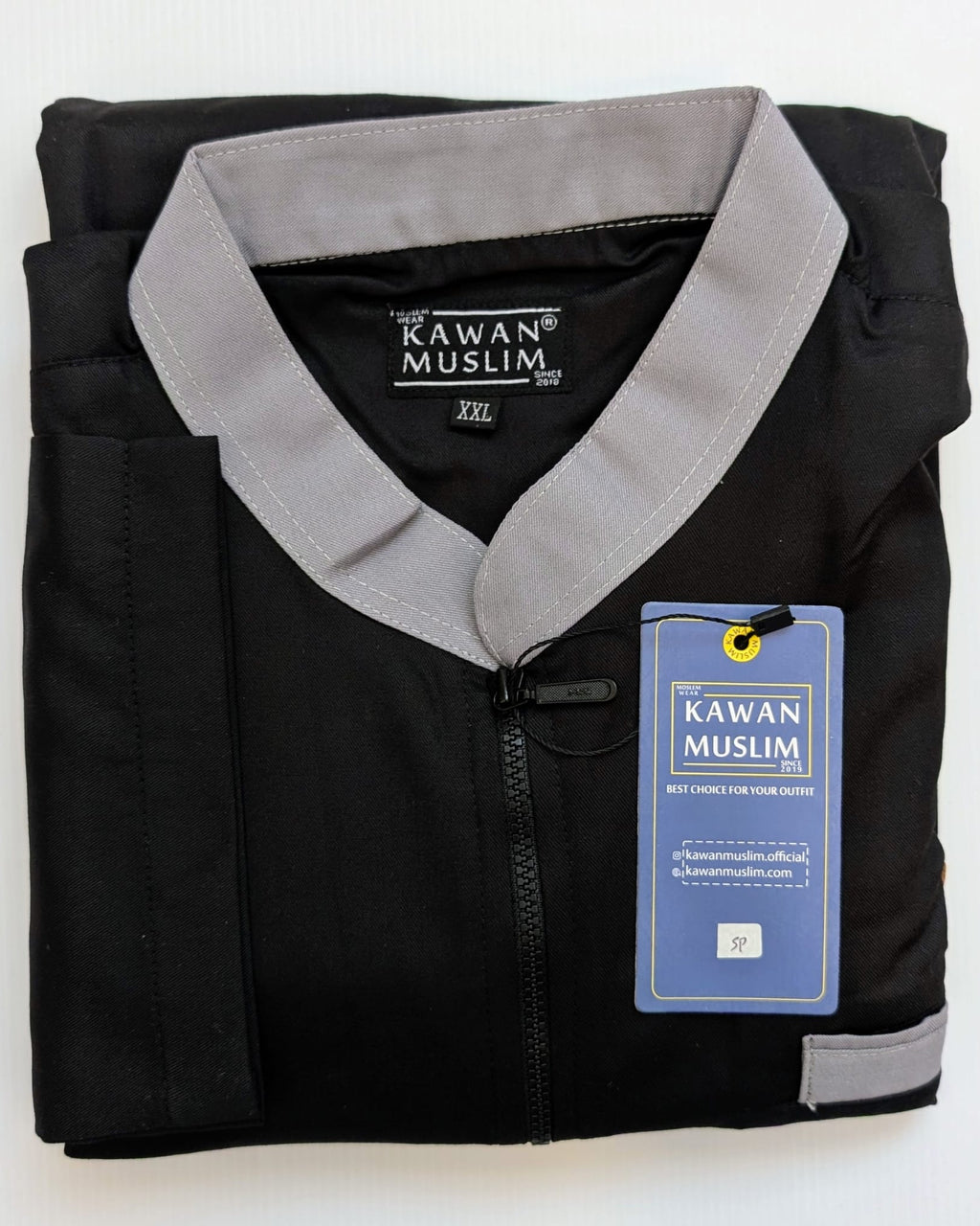 Kawan Muslim Thobe black folded
