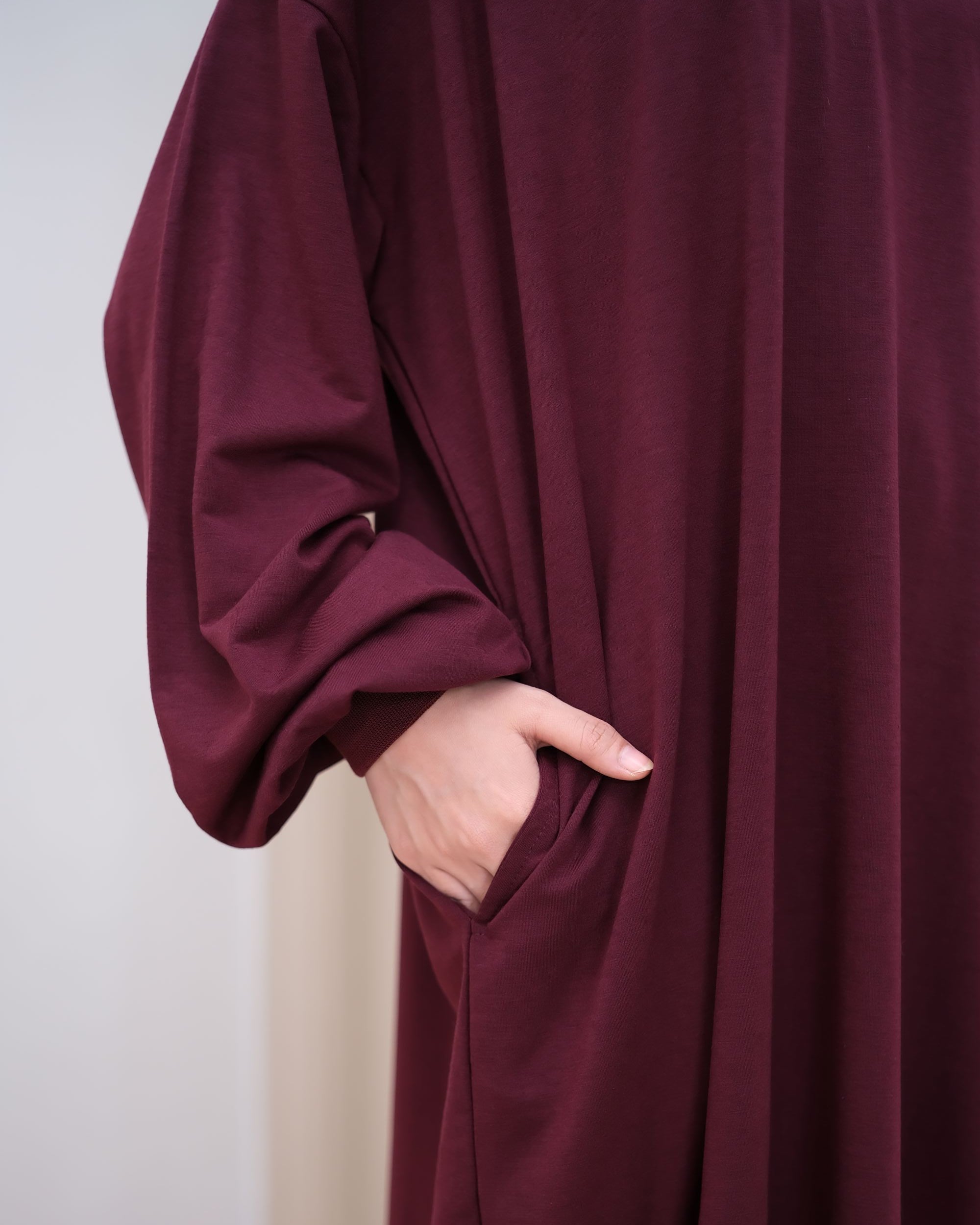 Oversized Dress (Basic) Maroon