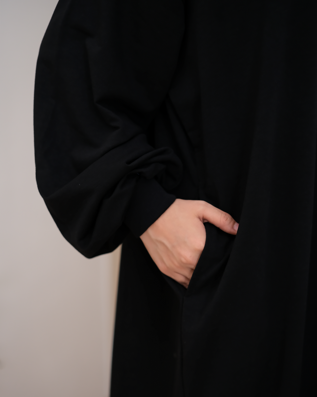 Oversized Dress (Basic/Nursing-Friendly) Black