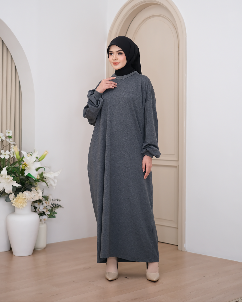 Oversized Dress (Basic/Nursing-Friendly) Grey