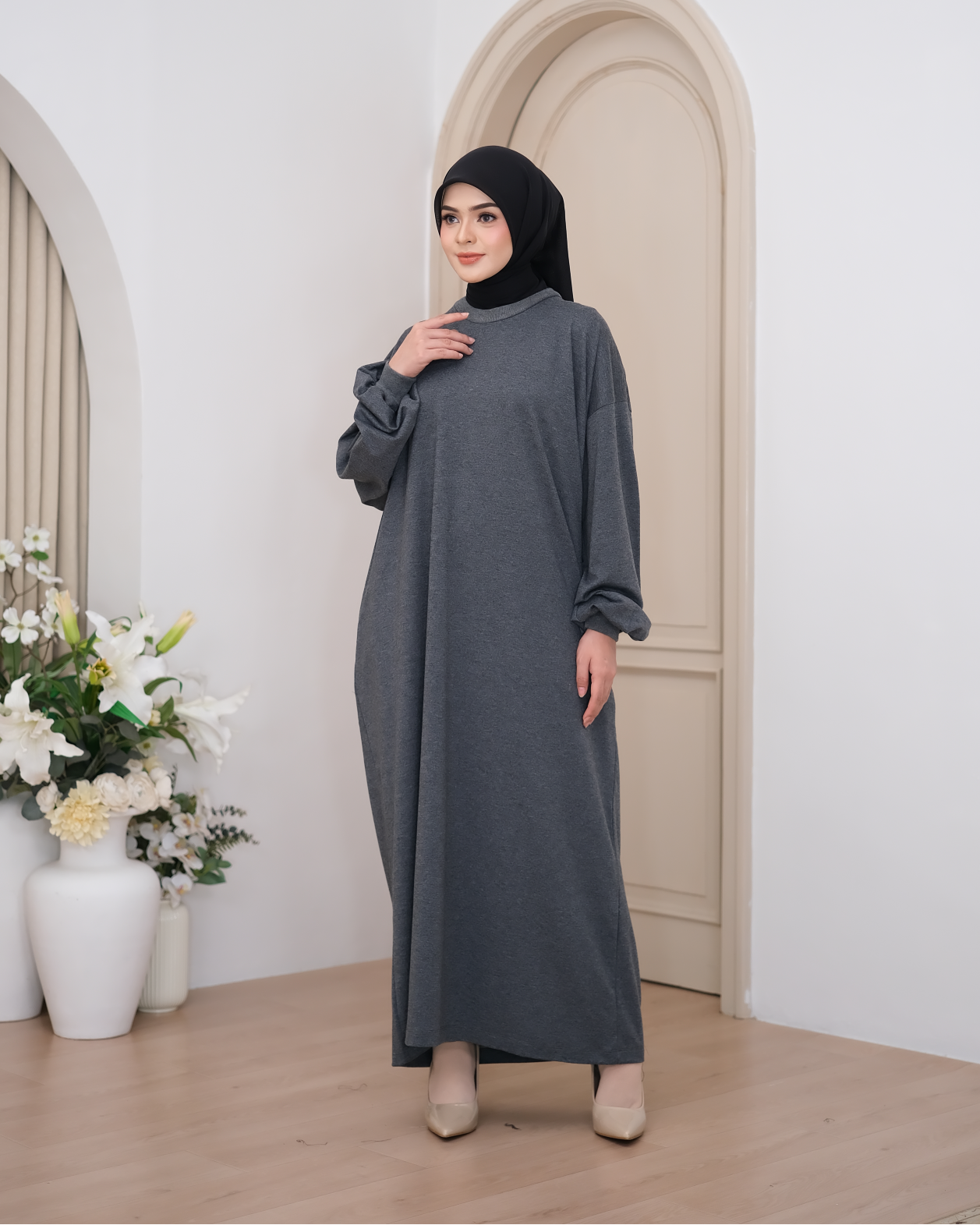 Oversized Dress (Basic/Nursing-Friendly) Grey
