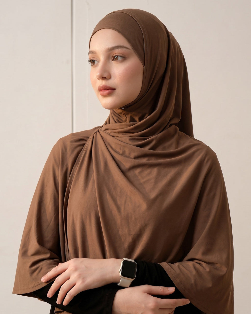 Rayon Instant Pashmina Hijab choco