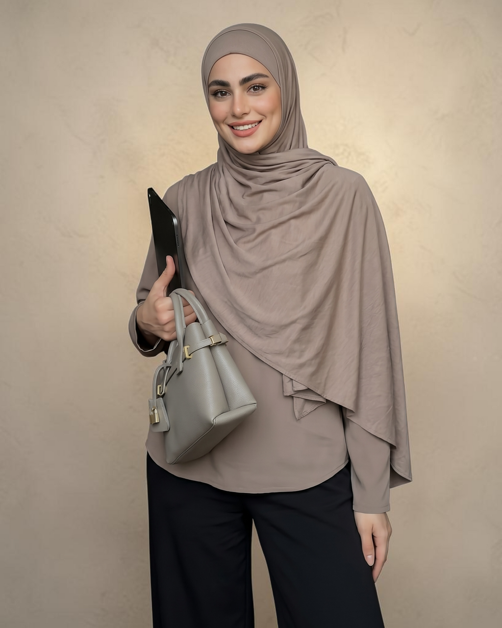 Rayon Instant Pashmina Hijab latte