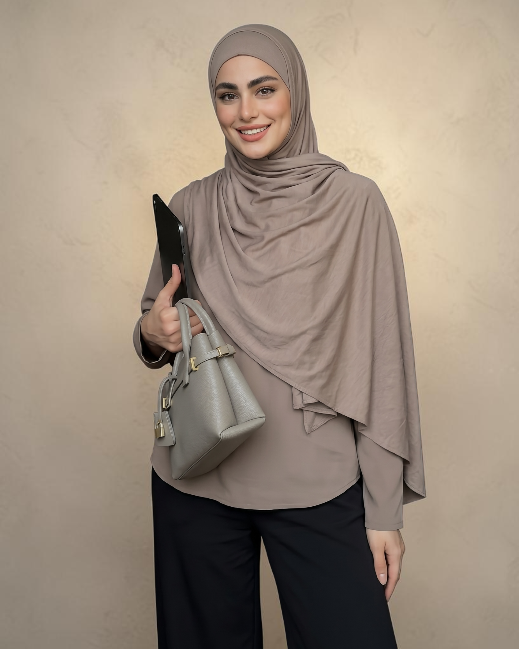 Rayon Instant Pashmina Hijab latte