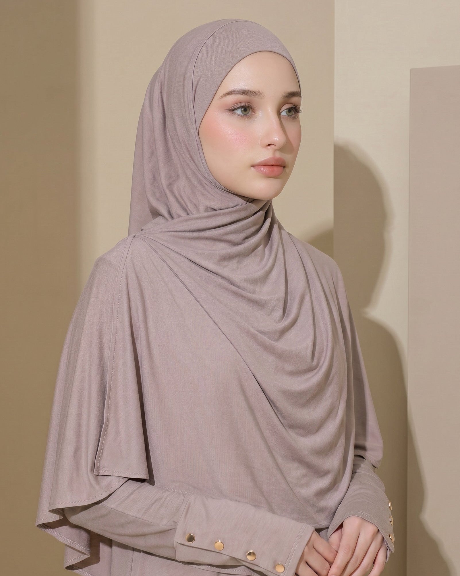 Rayon Instant Pashmina (Nude)