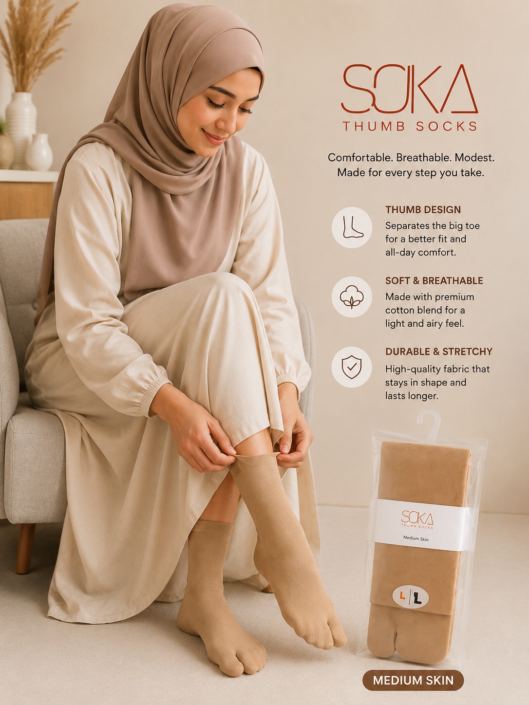 SOKA Women's Thumb Socks