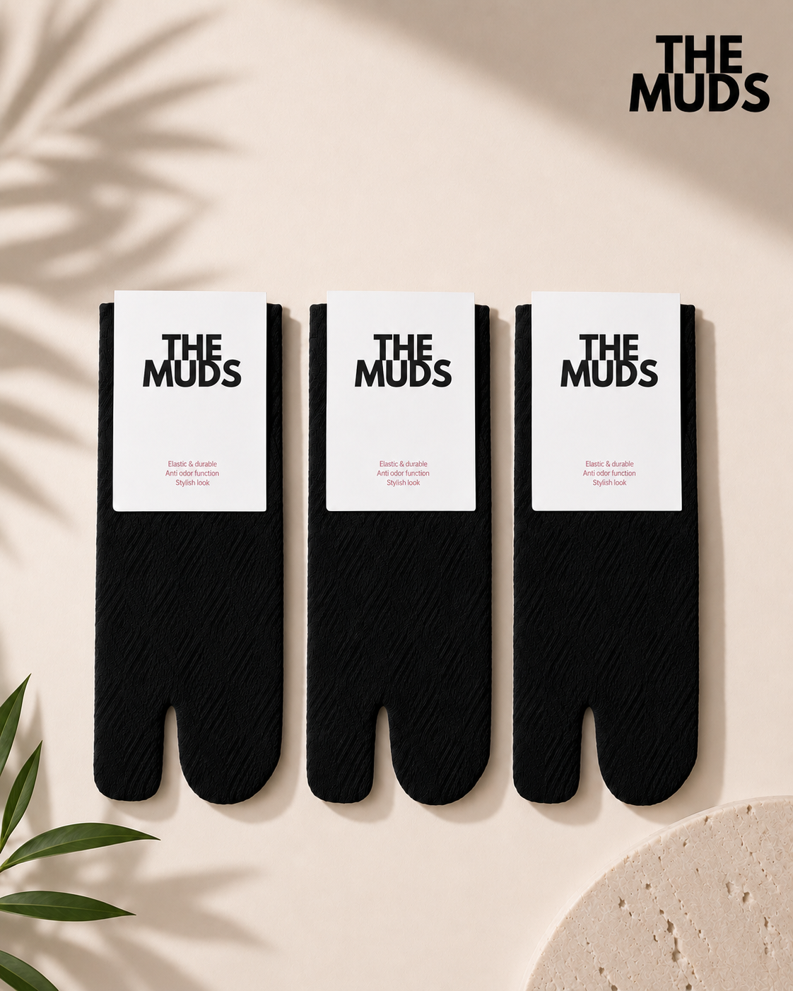 THE MUDS Women's Thumb Socks black