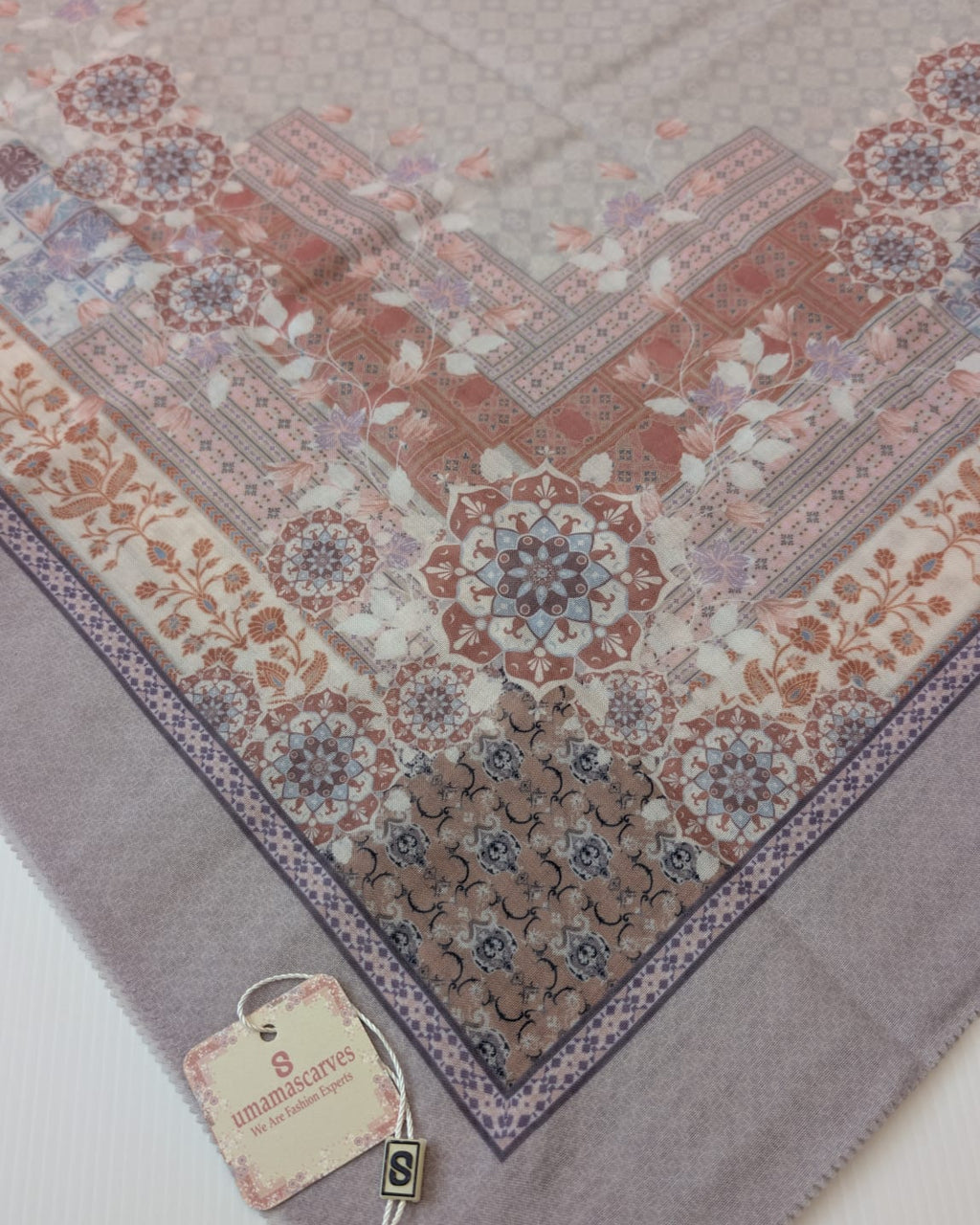 Umamascarves Square Hijab grey