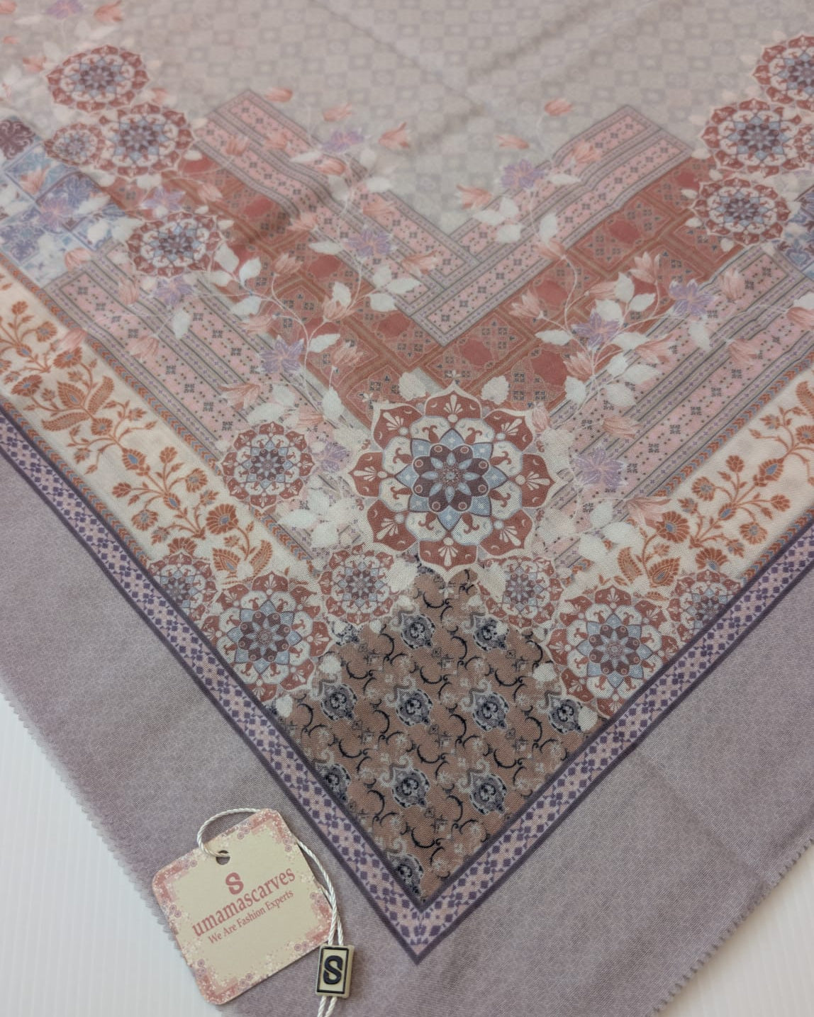 Umamascarves Square Hijab grey