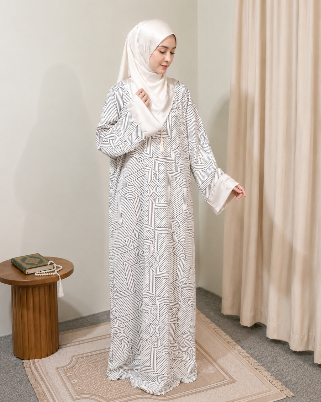 ZAWSYA Silk Turkey Abaya Prayer