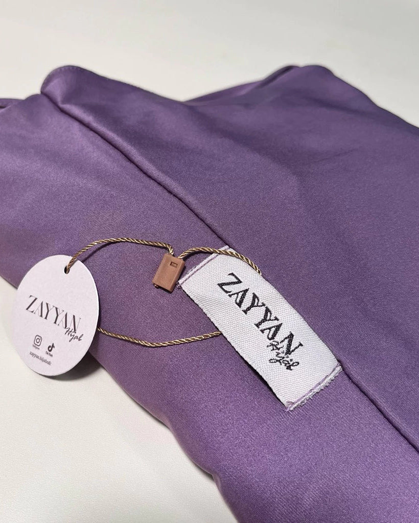 Zayyan French Khimar Madinah Jersey 4 in 1 Instant Hijab with Niqab lavender