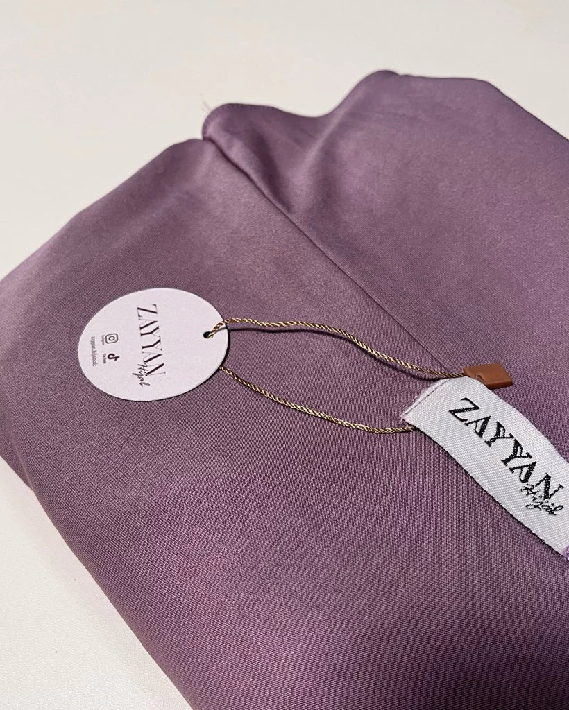 Zayyan French Khimar Madinah Jersey 4 in 1 Instant Hijab with Niqab mauve