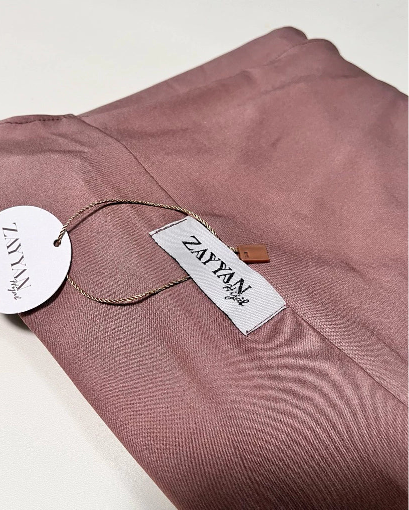 Zayyan French Khimar Madinah Jersey 4 in 1 Instant Hijab with Niqab mocca