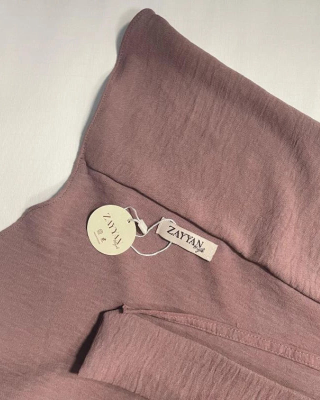 Instant Hijab French Khimar with Niqab mauve