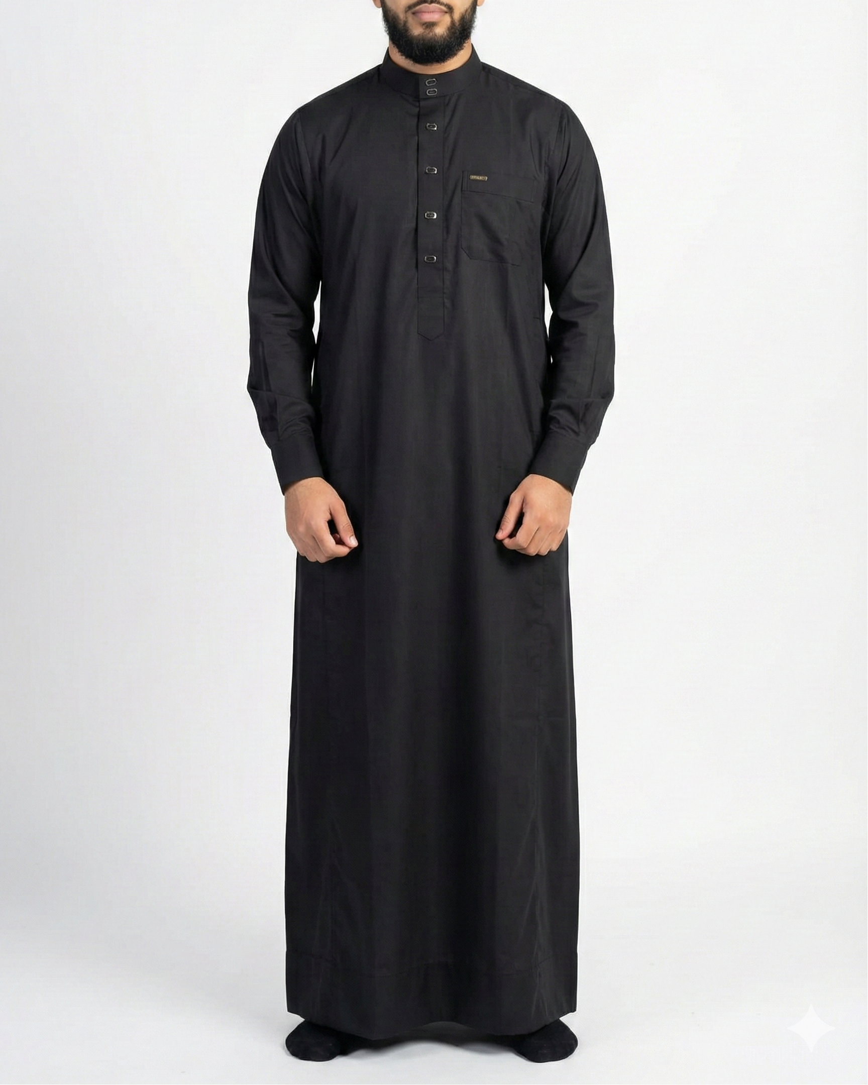 Al Waleed Men Thobe black