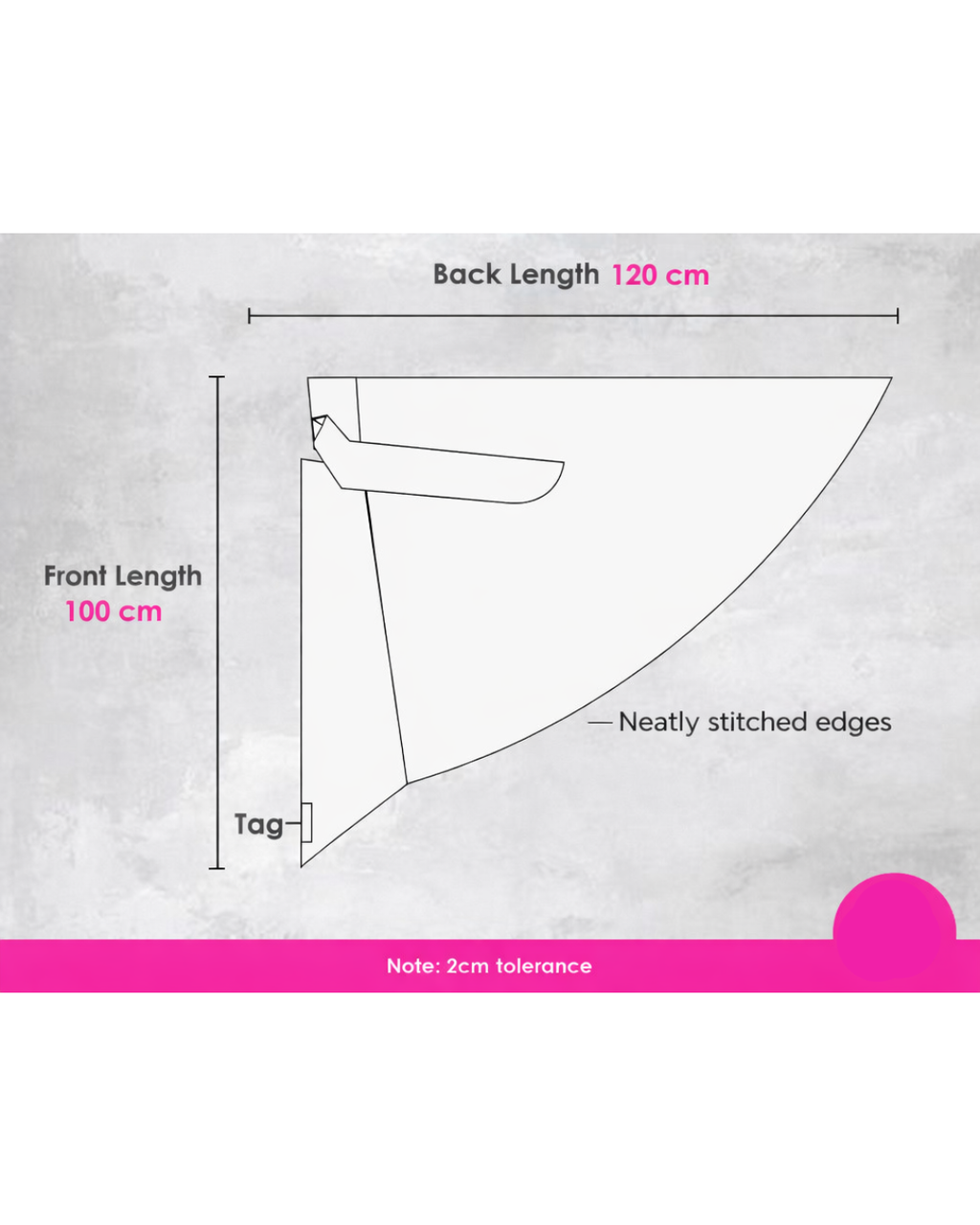 Bella Alisha Instant Hijab Khimar Size Chart