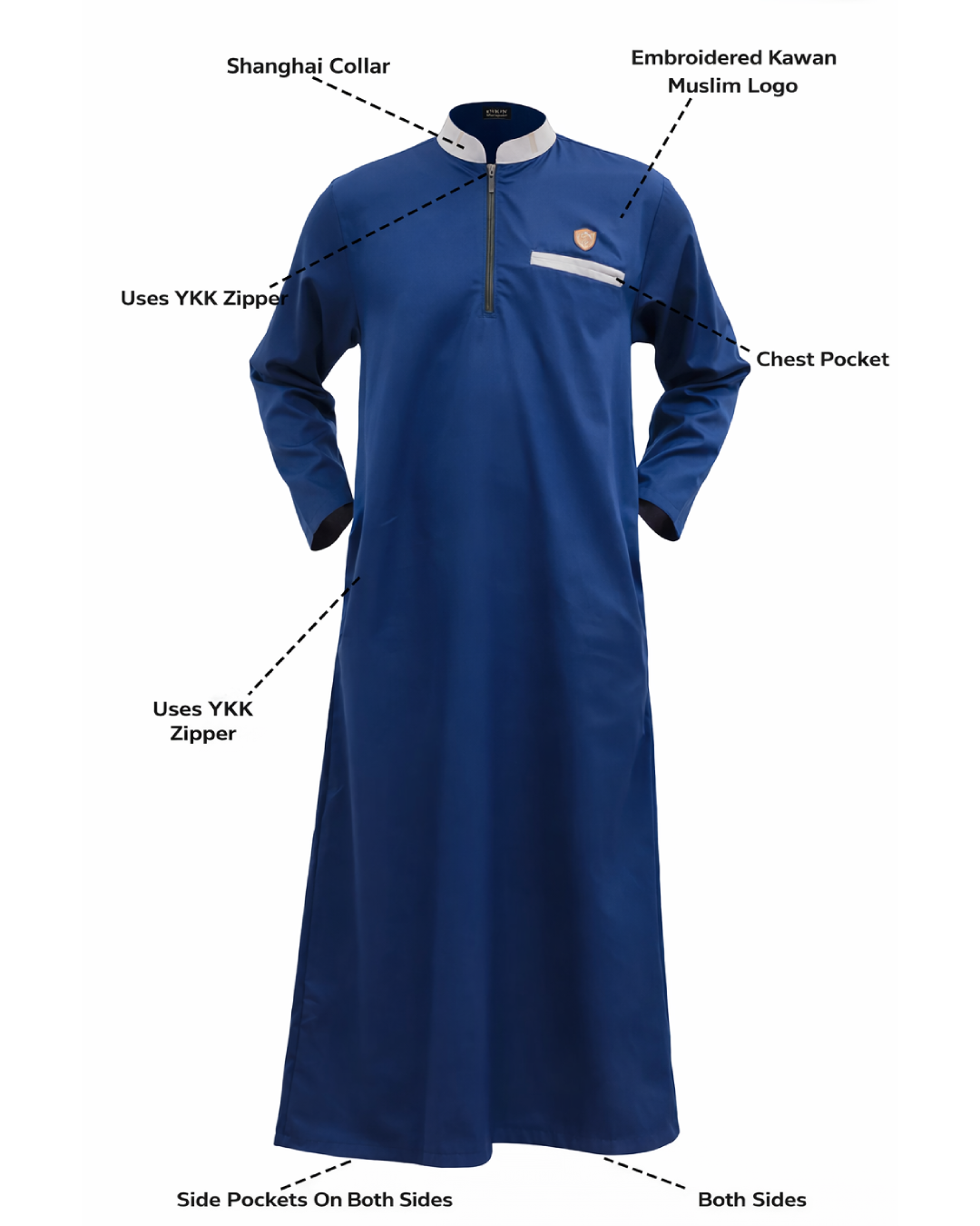 Kawan Muslim Thobe features