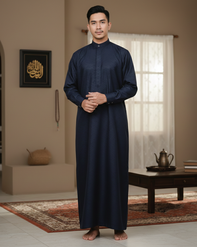 waktu dhuha thobe navy male
