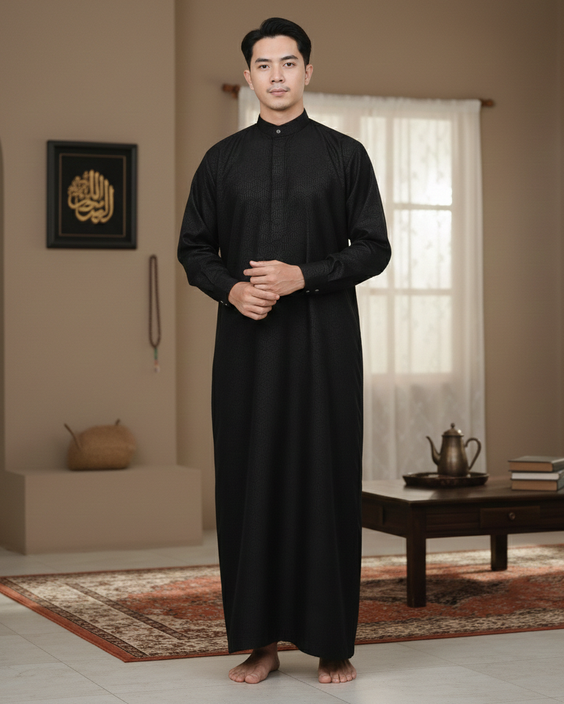 waktu dhuha thobe black male